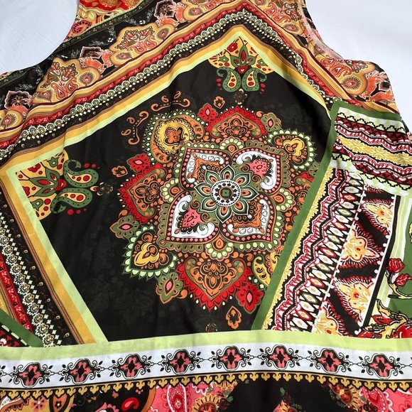 New‎ York & Co XXL Retro Print Tunic or Mini Dress Sleeveless Boho Design - Picture 8 of 14